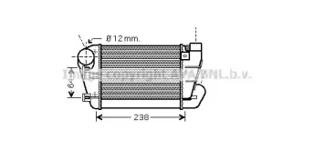 AI4250 AVA QUALITY COOLING Интеркулер AI4250 AVA QUALITY COOLING Интеркулер