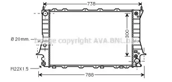 AIA2082 AVA QUALITY COOLING Радиатор, охлаждение двигателя AIA2082 AVA QUALITY COOLING Радиатор, охлаждение двигателя