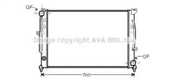 AIA2124 AVA QUALITY COOLING Радиатор, охлаждение двигателя AIA2124 AVA QUALITY COOLING Радиатор, охлаждение двигателя
