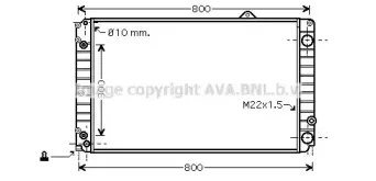 AIA2252 AVA QUALITY COOLING Радиатор, охлаждение двигателя AIA2252 AVA QUALITY COOLING Радиатор, охлаждение двигателя