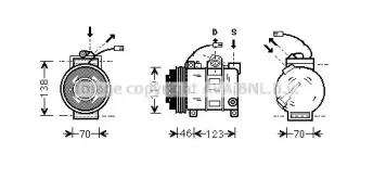 AIAK015 AVA QUALITY COOLING Компрессор, кондиционер AIAK015 AVA QUALITY COOLING Компрессор, кондиционер