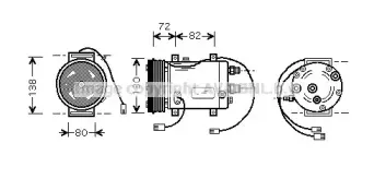 AIAK179 AVA QUALITY COOLING Компрессор, кондиционер AIAK179 AVA QUALITY COOLING Компрессор, кондиционер