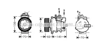 AIK272 AVA QUALITY COOLING Компрессор, кондиционер AIK272 AVA QUALITY COOLING Компрессор, кондиционер