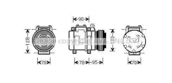 AUK028 AVA QUALITY COOLING Компрессор, кондиционер AUK028 AVA QUALITY COOLING Компрессор, кондиционер