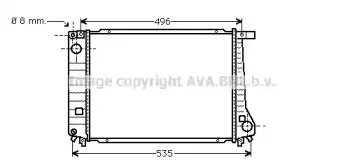 BW2086 AVA QUALITY COOLING Радиатор, охлаждение двигателя BW2086 AVA QUALITY COOLING Радиатор, охлаждение двигателя