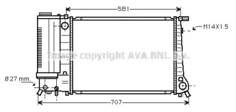 BW2090 AVA QUALITY COOLING Радиатор, охлаждение двигателя BW2090 AVA QUALITY COOLING Радиатор, охлаждение двигателя