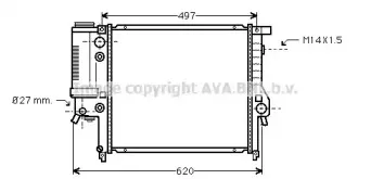BW2137 AVA QUALITY COOLING Радиатор, охлаждение двигателя BW2137 AVA QUALITY COOLING Радиатор, охлаждение двигателя