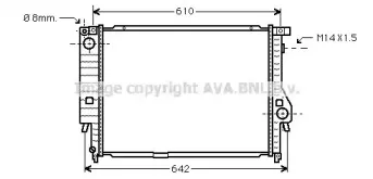 BW2144 AVA QUALITY COOLING Радиатор, охлаждение двигателя BW2144 AVA QUALITY COOLING Радиатор, охлаждение двигателя