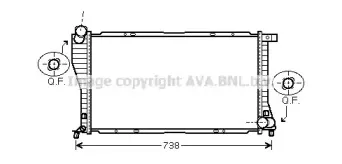 BW2234 AVA QUALITY COOLING Радиатор, охлаждение двигателя BW2234 AVA QUALITY COOLING Радиатор, охлаждение двигателя