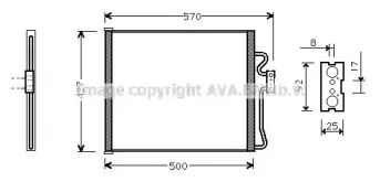 BW5192 AVA QUALITY COOLING Конденсатор, кондиционер BW5192 AVA QUALITY COOLING Конденсатор, кондиционер