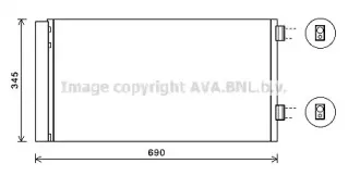 BW5414D AVA QUALITY COOLING Конденсатор, кондиционер BW5414D AVA QUALITY COOLING Конденсатор, кондиционер