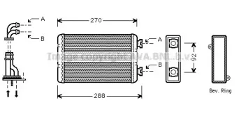 BW6173 AVA QUALITY COOLING Теплообменник, отопление салона BW6173 AVA QUALITY COOLING Теплообменник, отопление салона