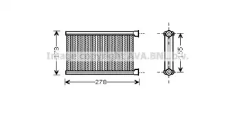 BW6344 AVA QUALITY COOLING Теплообменник, отопление салона BW6344 AVA QUALITY COOLING Теплообменник, отопление салона