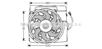 BW7511 AVA QUALITY COOLING Вентилятор, охлаждение двигателя BW7511 AVA QUALITY COOLING Вентилятор, охлаждение двигателя