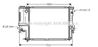 BWA2186 AVA QUALITY COOLING Радиатор, охлаждение двигателя BWA2186 AVA QUALITY COOLING Радиатор, охлаждение двигателя