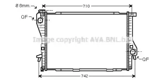BWA2235 AVA QUALITY COOLING Радиатор, охлаждение двигателя BWA2235 AVA QUALITY COOLING Радиатор, охлаждение двигателя