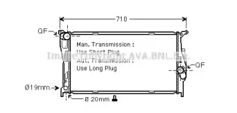 BWA2293 AVA QUALITY COOLING Радиатор, охлаждение двигателя BWA2293 AVA QUALITY COOLING Радиатор, охлаждение двигателя