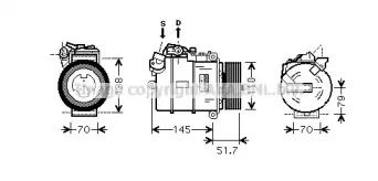 BWAK329 AVA QUALITY COOLING Компрессор, кондиционер BWAK329 AVA QUALITY COOLING Компрессор, кондиционер