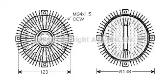 BWC322 AVA QUALITY COOLING Сцепление, вентилятор радиатора BWC322 AVA QUALITY COOLING Сцепление, вентилятор радиатора