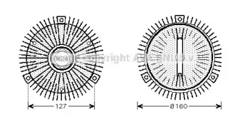 BWC391 AVA QUALITY COOLING Сцепление, вентилятор радиатора BWC391 AVA QUALITY COOLING Сцепление, вентилятор радиатора