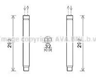 BWD445 AVA QUALITY COOLING Осушитель, кондиционер BWD445 AVA QUALITY COOLING Осушитель, кондиционер