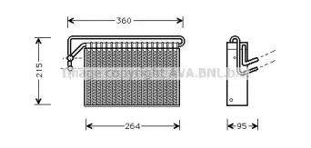 BWV024 AVA QUALITY COOLING Испаритель, кондиционер BWV024 AVA QUALITY COOLING Испаритель, кондиционер