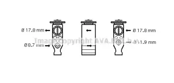CN1244 AVA QUALITY COOLING Расширительный клапан, кондиционер CN1244 AVA QUALITY COOLING Расширительный клапан, кондиционер