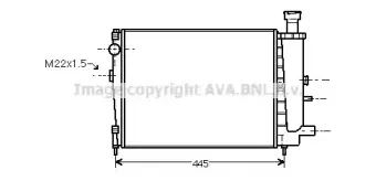 CN2027 AVA QUALITY COOLING Радиатор, охлаждение двигателя CN2027 AVA QUALITY COOLING Радиатор, охлаждение двигателя