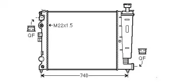 CN2077 AVA QUALITY COOLING Радиатор, охлаждение двигателя CN2077 AVA QUALITY COOLING Радиатор, охлаждение двигателя