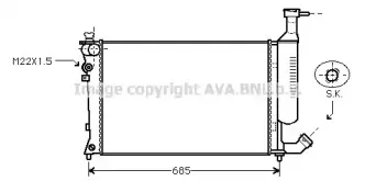 CN2168 AVA QUALITY COOLING Радиатор, охлаждение двигателя CN2168 AVA QUALITY COOLING Радиатор, охлаждение двигателя