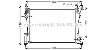 CN2261 AVA QUALITY COOLING Радиатор, охлаждение двигателя CN2261 AVA QUALITY COOLING Радиатор, охлаждение двигателя