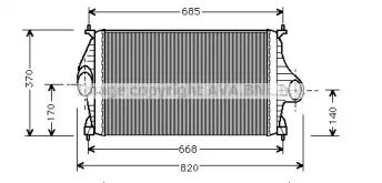 CN4081 AVA QUALITY COOLING Интеркулер CN4081 AVA QUALITY COOLING Интеркулер