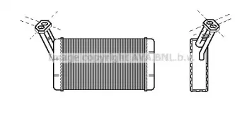 CN6024 AVA QUALITY COOLING Теплообменник, отопление салона CN6024 AVA QUALITY COOLING Теплообменник, отопление салона