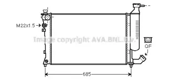 CNA2155 AVA QUALITY COOLING Радиатор, охлаждение двигателя CNA2155 AVA QUALITY COOLING Радиатор, охлаждение двигателя