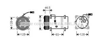 CNK158 AVA QUALITY COOLING Компрессор, кондиционер CNK158 AVA QUALITY COOLING Компрессор, кондиционер