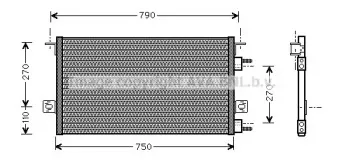 CR5037 AVA QUALITY COOLING Конденсатор, кондиционер CR5037 AVA QUALITY COOLING Конденсатор, кондиционер