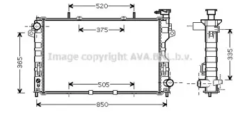 CRA2081 AVA QUALITY COOLING Радиатор, охлаждение двигателя CRA2081 AVA QUALITY COOLING Радиатор, охлаждение двигателя