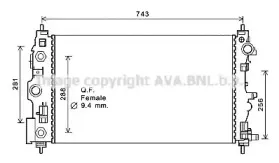 CT2046 AVA QUALITY COOLING Радиатор, охлаждение двигателя CT2046 AVA QUALITY COOLING Радиатор, охлаждение двигателя