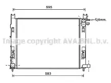 DA2008 AVA QUALITY COOLING Радиатор, охлаждение двигателя DA2008 AVA QUALITY COOLING Радиатор, охлаждение двигателя