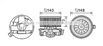 DA8010 AVA QUALITY COOLING Электродвигатель, вентиляция салона DA8010 AVA QUALITY COOLING Электродвигатель, вентиляция салона