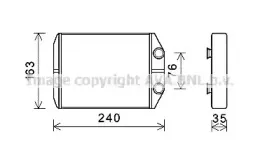 DAA6014 AVA QUALITY COOLING Теплообменник, отопление салона DAA6014 AVA QUALITY COOLING Теплообменник, отопление салона