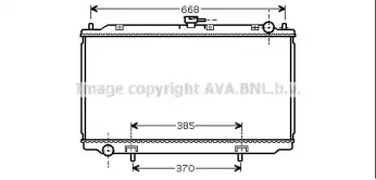 DN2216 AVA QUALITY COOLING Радиатор, охлаждение двигателя DN2216 AVA QUALITY COOLING Радиатор, охлаждение двигателя