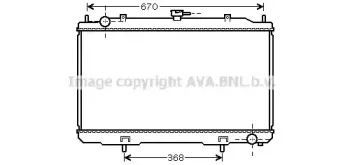 DN2324 AVA QUALITY COOLING Радиатор, охлаждение двигателя DN2324 AVA QUALITY COOLING Радиатор, охлаждение двигателя
