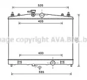 DN2338 AVA QUALITY COOLING Радиатор, охлаждение двигателя DN2338 AVA QUALITY COOLING Радиатор, охлаждение двигателя