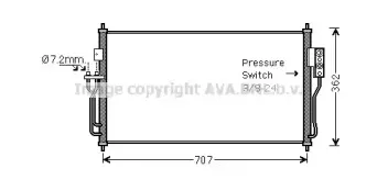 DN5382 AVA QUALITY COOLING Конденсатор, кондиционер DN5382 AVA QUALITY COOLING Конденсатор, кондиционер