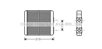 DN6226 AVA QUALITY COOLING Теплообменник, отопление салона DN6226 AVA QUALITY COOLING Теплообменник, отопление салона