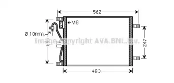 DNA5351 AVA QUALITY COOLING Конденсатор, кондиционер DNA5351 AVA QUALITY COOLING Конденсатор, кондиционер