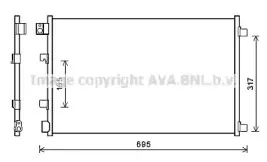DNA5406 AVA QUALITY COOLING Конденсатор, кондиционер DNA5406 AVA QUALITY COOLING Конденсатор, кондиционер