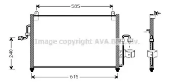 DW5011 AVA QUALITY COOLING Конденсатор, кондиционер DW5011 AVA QUALITY COOLING Конденсатор, кондиционер