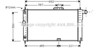 DWA2004 AVA QUALITY COOLING Радиатор, охлаждение двигателя DWA2004 AVA QUALITY COOLING Радиатор, охлаждение двигателя